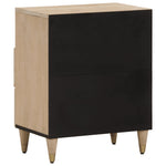 ZNTS Bedside Cabinet 50x33x60 cm Solid Wood Mango 358258