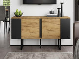 180*40*55cm cabinet, board, console with 2 cabinets and open storage areas on both sides, N605P417174N