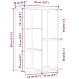 Book Cabinet Sonoma oak Engineered Wood Medium Book Cabinet 800165