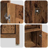 4 Piece Bathroom Furniture Set Old Wood Engineered Wood 3328553
