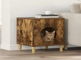 Cat House Smoked Oak 42.5 x 40 x 53 cm Engineered Wood 8000676
