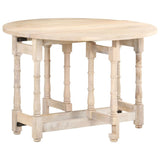 Dining Table Round 110x76 cm Solid Mango Wood 321700