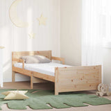 Bed Frame with Mattress Brown 80 x 200 cm Solid Pine Wood 3385949