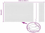 Hexagon Fence 1.6 x 25 m Galvanised steel Silver 42005698