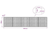 Gabion with 5 mm Wire and 5x5 cm Mesh 500x20x150 cm 3464092