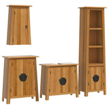 4 Piece Bathroom Furniture Set Solid Wood Pine 3223454