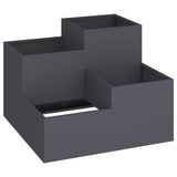 Garden Planter Anthracite 100 x 100 x 60 cm Steel 865864