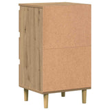 Bedside Cabinet Artisan Oak 40x35x69 cm Engineered Wood 856422