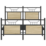 Bed Frame without Mattress Sonoma Oak 120x190 cm Small Double Engineered Wood 4106807