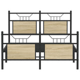 Bed Frame without Mattress Sonoma Oak 120x190 cm Small Double Engineered Wood 4106807