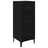 Sideboard Black Oak 34.5 x 34 x 90 cm Engineered Wood 885700