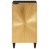 Sideboard Black and Gold 40 x 33 x 75 cm Solid Mango Wood 4017852