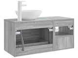 Bathroom Furniture Set 2 pcs Grey Sonoma Engineered Wood 3403869