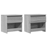 Bedside Cabinets 2 pcs Grey Sonoma 40x30x39 cm Engineered Wood 815132