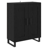 Highboard with Drawer 2 pcs Black Oak Engineered Wood 3416220
