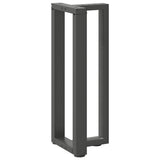 ZNTS Console Table Legs T-Shaped 2 pcs Anthracite 25x28x cm Steel 4013042