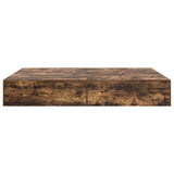 Storage Bed Frame Smoked Oak 160 x 200 cm Engineered Wood 3335393