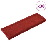 Stair Mats 30 pcs 65x21x4 cm Red Rectangular Edge 3365770