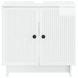 Bathroom Sink Cabinet EDE High Gloss White 59.5 x 31.5x 59 cm 895909