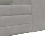 Folding Sofa Bed Light Grey 148 x 71 x 83 cm Velvet 42030509
