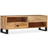 TV Cabinet Solid Mango Wood 120x30x40 cm 244940