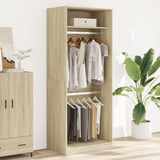 Wardrobe Sonoma Oak 80x50x200 cm Engineered Wood 3307794
