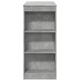 ZNTS Bar Table with Racks Concrete Grey 95x47x103.5 cm Engineered Wood 854385