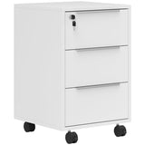Three-Drawer Locking Filing Cabinet - White T3398P343103