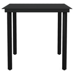 5 Piece Garden Dining Set Black 3099102