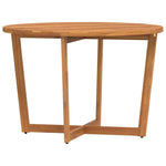 Garden Dining Table Round 110x75 cm Solid Wood Acacia 4108135
