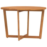 Garden Dining Table Round 110x75 cm Solid Wood Acacia 4108135