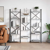 Bookshelf Grey sonoma 156 x 25 x 167 cm Engineered Wood 868344
