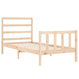 Bed Frame without Mattress 90x190 cm Single Solid Wood Pine 3191871