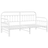 Daybed Frame White 100 x 200 cm Powder-Coated Steel 42002654