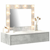 Dressing Table with Drawer Grey 83 x 40 x 70 cm Engineered Wood 865229