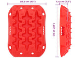 Traction Board 2 pcs Red 57.5 x 30.5 x 5.5 cm Reinforced Nylon 42040605