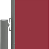 Retractable Side Awning Red 220x1200 cm 318089