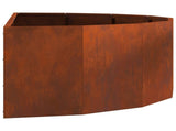 Planter Rusty 120 x 60 x 35 cm Weathering Steel 883688