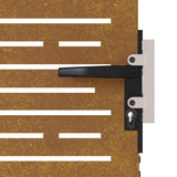 Garden Gate 85x100 cm Corten Steel Square Design 153245