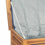 Garden Storage Box with Bag 150x50x55 cm Solid Wood Teak 363272