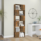 Book Cabinet/Room Divider Smoked Oak 60x24x186 cm 816032