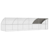 Chicken Cage 4 pcs Silver 800 x 200 x 200 cm Steel and PE 3368324