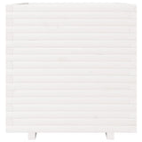 Garden Planter White 70x70x72.5 cm Solid Wood Pine 3282585