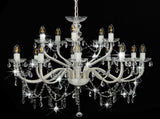 281612 Chandelier 2-layer White 15 x E14 Bulbs