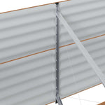 Garden Raised Bed Brown 400 x 80 x 81 cm Steel 42011325