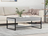 Coffee Table Grey Sonoma 80 x 50 x 40 cm Engineered Wood 886441