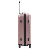 Hardcase Trolley Set 3 pcs Rose Gold ABS 91888