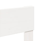 Bed Frame without Mattress White 200x200 cm Solid Wood Pine 3302307