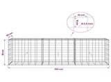 Gabion with 3.5 mm Wire and 10x10 cm Mesh 150x30x50 cm 3463173