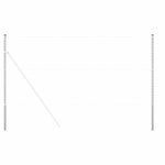 Fence Posts 12 pcs Silver 180 cm Powder-coated steel 42012796